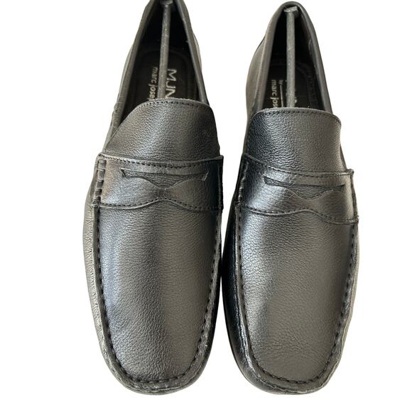 Marc Joseph New York Men’s Leather Slip-On Penny Loafers – Comfort Meets Style! - Picture 6 of 7